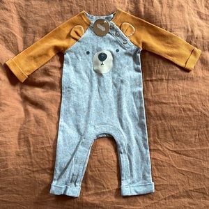Mudpie Bear Onsie. 3-6 months